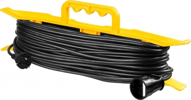 Силовой удлинитель-шнур STAYER ПВС 2x0.75 30м, 2200Вт на рамке, MF 207 55018-30_z01