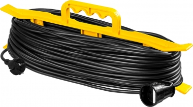 Силовой удлинитель-шнур STAYER ПВС 2x0.75 50м, 2200Вт на рамке, MF 207 55018-50_z01