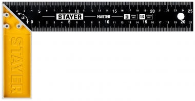 STAYER 250 мм столярный угольник со стальным полотном 3430-25_z02