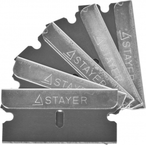 Лезвия STAYER MASTER сменные для скребков арт. 0853, 08533, 08535, тип Н01, 40мм, 5шт 08549-S5_z01