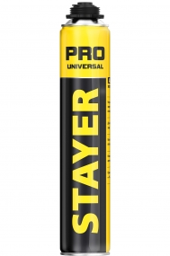 STAYER PRO, 750 мл, пистолетная, выход до 35 л, всесезонная, монтажная пена, Professional (41135) 41135_G