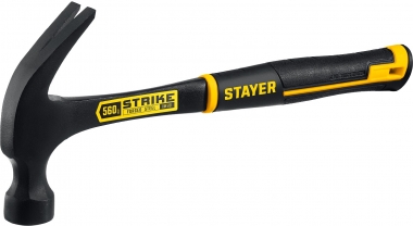 STAYER STRIKE 560 г молоток-гвоздодёр цельнометаллический столярный 2025-560