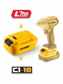 STEHER 20 В, адаптер для АКБ LMS под инструмент V1, (LMS-V1) LMS-V1