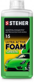 STEHER ULTRA ACTIVE FOAM, 1 л, концентрированный шампунь для минимоек универсальный (76051-1) 76051-1