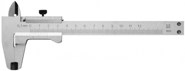 Штангенциркуль металлический тип 1, 125мм 3445-125