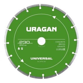 URAGAN UNIVERSAL 230 мм, диск алмазный отрезной сегментный (36705-230) 36705-230