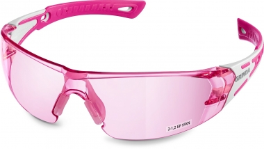 Защитные розовые очки GRINDA GR-7 двухкомпонентные дужки, открытого типа 11059