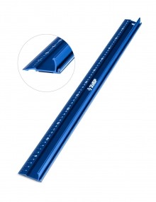 ЗУБР 0,6 м, Усиленная алюминиевая линейка со стальной направляющей, Профессионал (34382-60) 34382-60