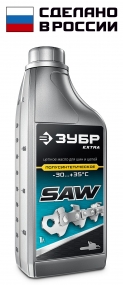 ЗУБР 1 л, цепное полусинтетическое масло для бензо и электропил, EXTRA (70623-1) 70623-1