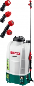 ЗУБР 15 л бак, без АКБ, опрыскиватель аккумуляторный, Li-Ion 18В ОПЛ-15