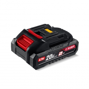 ЗУБР 20 В, 2.0 А·ч, аккумулятор LMS (АКБ-20-2) АКБ-20-2