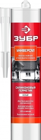 ЗУБР 280 мл, белый, универсальный силиконовый герметик (41233-0) 41233-0_G