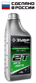 ЗУБР 2Т-М, 1 л, минеральное масло для 2-тактных двигателей, EXTRA (70602-1) 70602-1