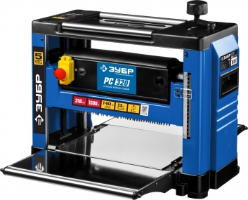 Рейсмусовый станок, ширина строгания 318мм, толщина заготовки до 153 мм, 2 ножа, 9000 об/мин, 1500Вт, 8м/мин, ЗУБР РС-320