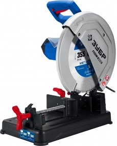 ЗУБР 355 мм, 2000 Вт, монтажная пила (отрезная) с пильным диском, Профессионал (ПОМ-355-Н) ПОМ-355-Н