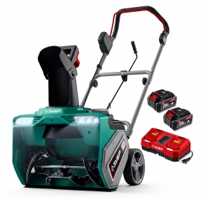 ЗУБР 40В (2x20В), 51 см, 2 АКБ LMS (4 А·ч), снегоуборщик аккумуляторный (СМА-51-42) СМА-51-42