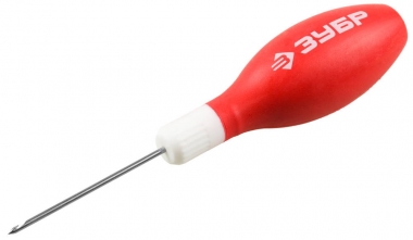 Шило ЗУБР Мастер сапожное, эргономичная обрезиненная рукоятка, длина 60мм, d 2мм 09570-2