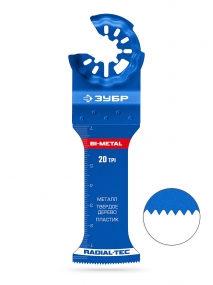 ЗУБР BIM 35x70 мм, 20TPI полотно биметаллическое, чистый рез: металл, твердое дерево, пластик (15574-35-70) 15574-35-70