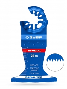 ЗУБР BIM 65x50 мм, 20TPI полотно биметаллическое, чистый рез: металл, твердое дерево, пластик (15574-65-50) 15574-65-50