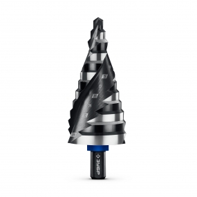 ЗУБР BLACK FORCE 6-38мм, 12 ступеней, винтовая проточка, сверло ступенчатое, ПРОФЕССИОНАЛ (29671-6-38-12) 29671-6-38-12