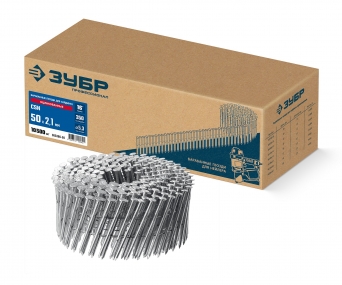 ЗУБР CSN 50 х 2.1 мм, барабанные гвозди для сайдинга оцинкованные, 10500 шт (305386-50) 305386-50