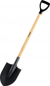 Лопата ФАВОРИТ штыковая, деревянный черенок, с рукояткой, ЗУБР 4-39502_z01