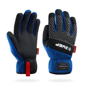 ЗУБР FLEX р.L (9), синие, профессиональные комбинированные перчатки, работа с сенсорными экранами, Профессионал (11477-L) 11477-L