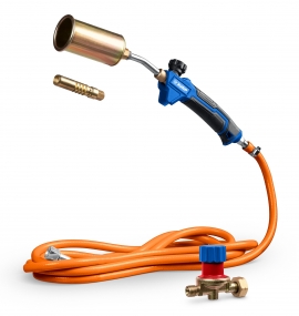 ЗУБР ГП-400Н, 400мм, стаканы 50мм /17мм, шланг 5м, редуктор, пропановая горелка в наборе Профессионал (55545-H5) 55545-H5