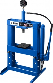 ЗУБР ПГН-10 10т пресс гидравлический с гидронасосом и манометром, Профессионал 43072-10
