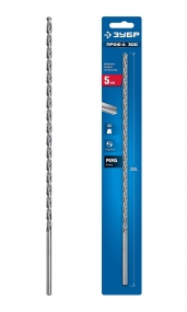 ЗУБР ПРОФ-А 300 (5х300 мм, Р6М5) длинное сверло по металлу, класс А (29624-5-300) 29624-5-300