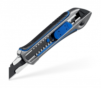 ЗУБР Титан-А, 18 мм, металлический обрезиненный нож с автостопом, Профессионал (09171) 09171_z01