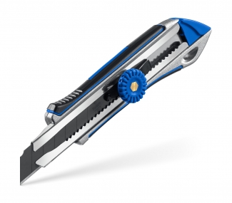 ЗУБР Титан-В, 18 мм, металлический обрезиненный нож с винтовым фиксатором, Профессионал (09174) 09174