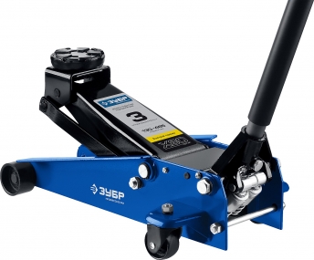 ЗУБР X80 3т, 130-465мм подкатной домкрат с быстрым подъемом для СТО, Профессионал 43050-3_z01