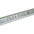 Отвертка крестовая PH 3.0х250 мм усиленная со сквозным стержнем JTC JTC-7624