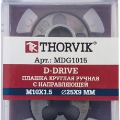 Плашка D-DRIVE круглая ручная с направляющей в наборе М10х1.5, HSS, Ф25х9 мм MDG1015 Thorvik