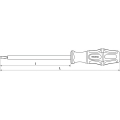 Отвертка шлицевая диэлектрическая VDE 1000 v SL6.5x150 мм SDLI615 Thorvik