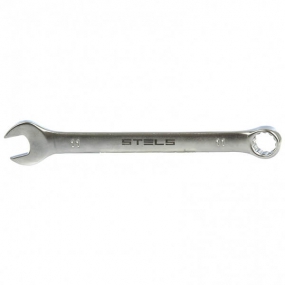 Ключ комбинированный 11 мм, CrV, матовый хром Stels 15207