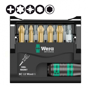 Набор бит Bit-Check 12 Wood 1 Wera WE-057423