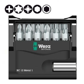 Набор бит Bit-Check 12 Metal 1 Wera WE-057424