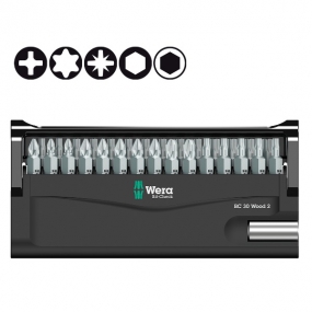 Набор бит Bit-Check 30 Wood 2 Wera WE-057432