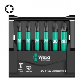 Набор бит Bit-Check 6 TX Impaktor 1 Wera WE-057693