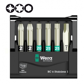 Набор бит Bit-Check 6 Stainless 1 SB Wera WE-073634