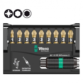 Набор бит Bit-Check 10 PZ BiTorsion 2 Wera WE-347153